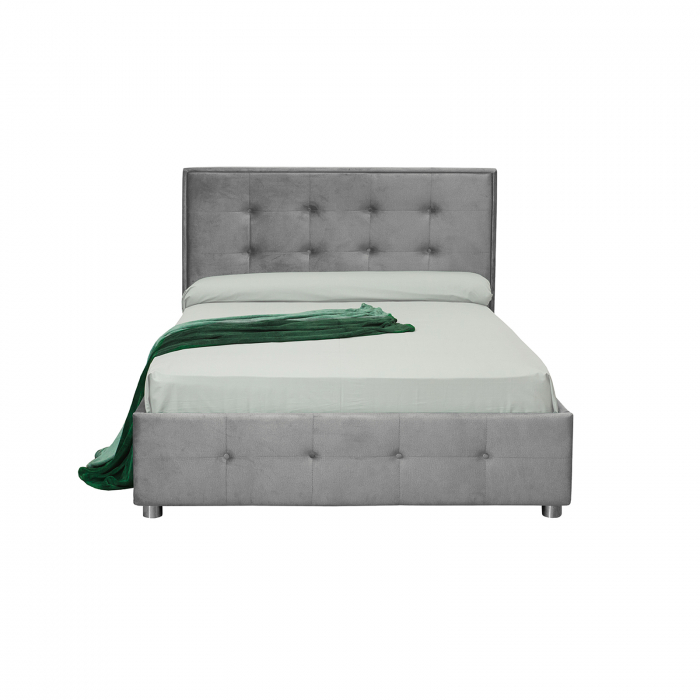 Pat tapitat LUXOR, 180x200 cm, cu sezut rabatabil, spatiu depozitare - ExpoMob [2]