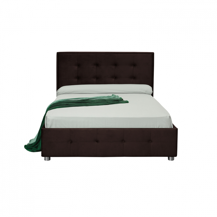 Pat tapitat LUXOR, 180x200 cm, cu sezut rabatabil, spatiu depozitare - ExpoMob [2]