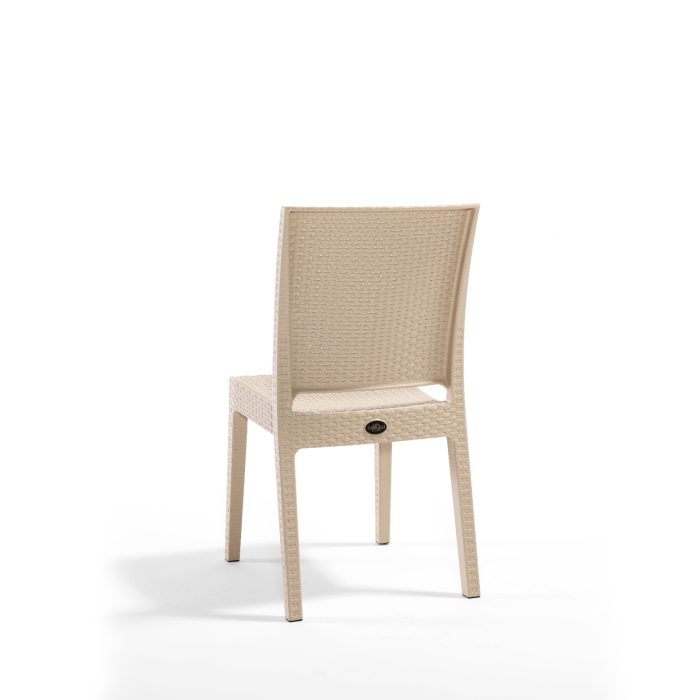 Scaun de gradina NICE, model ratan, cappuccino, 59x44x88 cm [3]