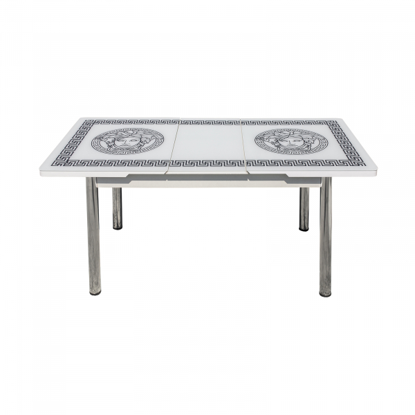 Set Lara, masa extensibila cu 6 scaune print, 130/165x80x79 cm - ExpoMob [2]