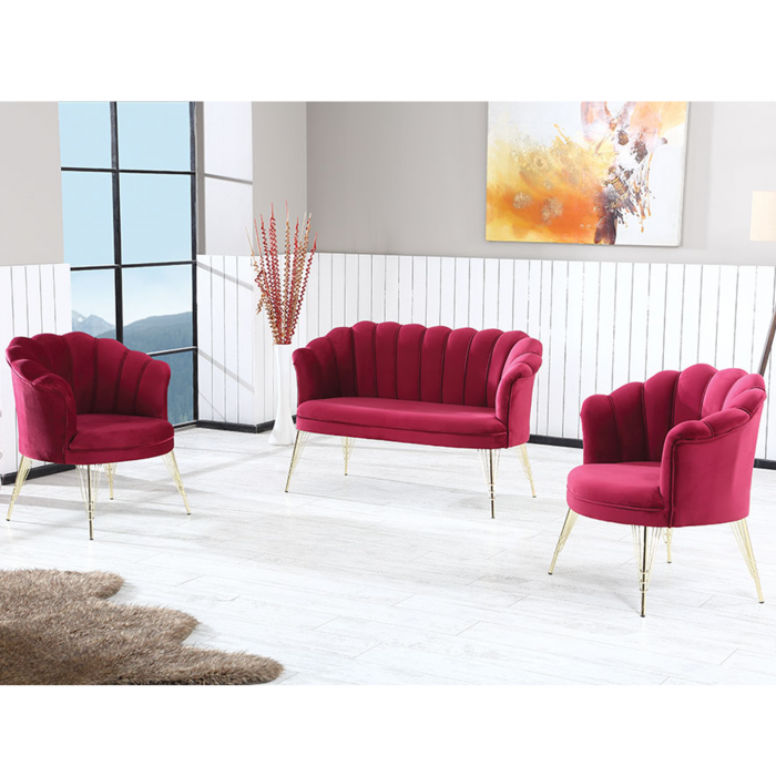 Set PAPATYA 2-1-1, canapea fixa 2 locuri, 2 fotolii fixe - ExpoMob [4]