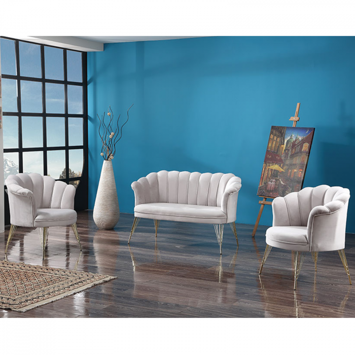 Set PAPATYA 2-1-1, canapea fixa 2 locuri, 2 fotolii fixe - ExpoMob [4]