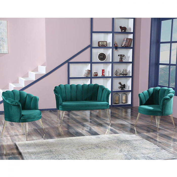 Set PAPATYA 2-1-1, canapea fixa 2 locuri, 2 fotolii fixe - ExpoMob [4]