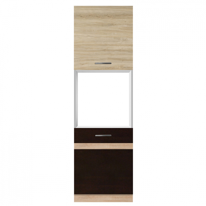 Soldat 60 cu gol cuptor YANA, 2 usi, corp alb, 60x60x200 cm - ExpoMob [2]