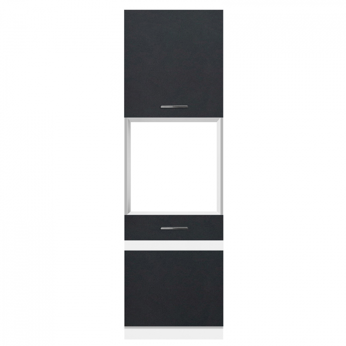 Soldat 60 cu gol cuptor YANA, 2 usi, corp alb, 60x60x200 cm - ExpoMob [2]