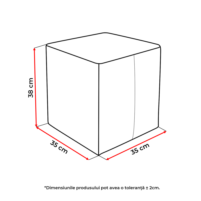 Taburet ROKA, diverse culori, 35x35x38 cm [16]