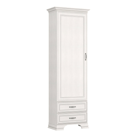 Biblioteci - Biblioteca TIFFANY II, 1 usa, 2 sertare, crem fineline, 69x39,9x212,1 cm