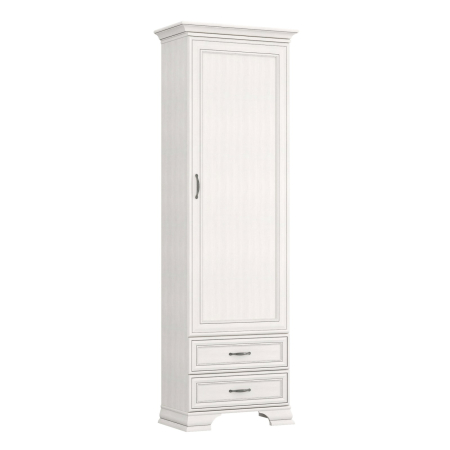 Biblioteci - Biblioteca TIFFANY II, 1 usa, 2 sertare, crem fineline, 69x39,9x212,1 cm