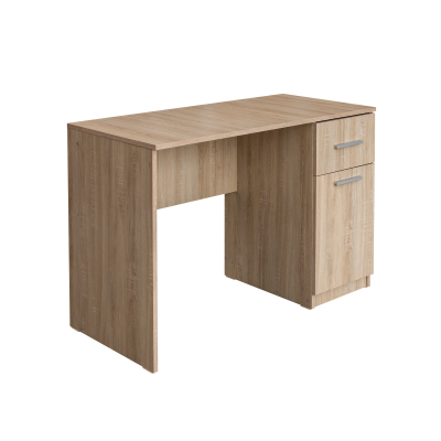 Colectia Alma - Birou 110 ALMA, cu usa si sertar, sonoma deschis, 110x50x75 cm - ExpoMob