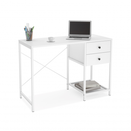 Mobila Birou - Birou Lenon RF212002, alb, 106,5x45x73 cm - ExpoMob