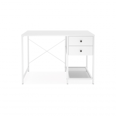 Mobila Birou - Birou Lenon RF212002, alb, 106,5x45x73 cm - ExpoMob