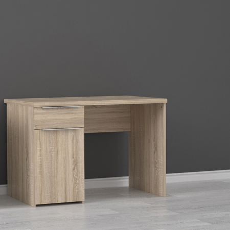 Mobila Birou - Birou OPUS, cu sertar si usa, sonoma, 110x60x76,5 cm - ExpoMob