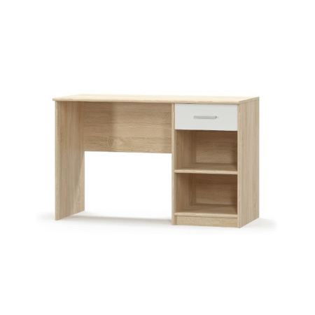 Colectia TIPS - Birou TIPS, 1 sertar, stejar sonoma + alb, 120x54x77,5 cm