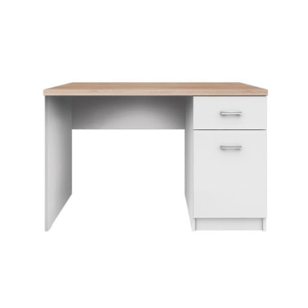 Colectia TOP MIX - Birou TOP MIX, 1 usa, 1 sertar, alb, 120x55x77 cm