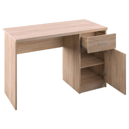 Colectia TOP MIX - Birou TOP MIX, 1 usa, 1 sertar, stejar sonoma, 120x55x77 cm