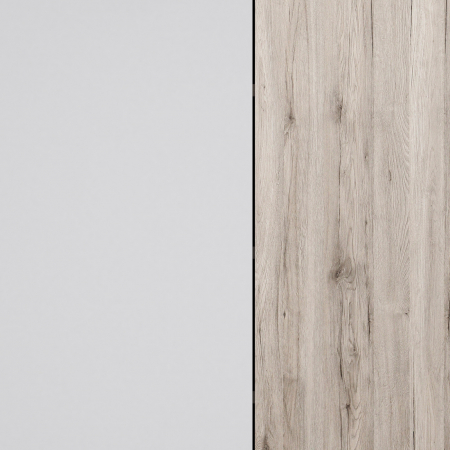 Pantofar BOOTS, cu 2 usi, 6 rafturi, stejar sherwood + alb, 68,9x34,1x120,4 cm - ExpoMob [5]