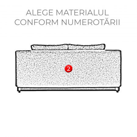 Canapea ANA extensibila, 3 locuri, cu lada depozitare, 185x82x80 cm - ExpoMob [4]