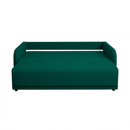 Canapele Clasice - Canapea BERNA S extensibila, 3 locuri, cu arcuri si lada depozitare, 210x110x90 cm - ExpoMob