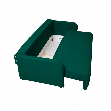 Canapea BERNA S extensibila, 3 locuri, cu arcuri si lada depozitare, 210x110x90 cm - ExpoMob [4]