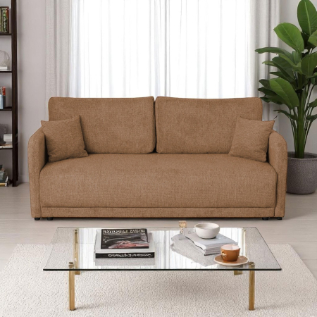 Canapea BERNA S extensibila, 3 locuri, cu arcuri si lada depozitare, 210x110x90 cm - ExpoMob [5]