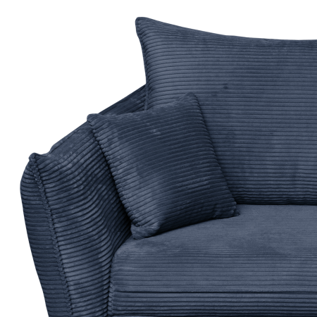 Canapea CAMILLE extensibila, 3 locuri, cu arcuri si lada depozitare, albastru, 238x115x95 cm [5]