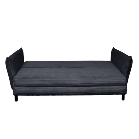 Canapea CAMILLE extensibila, 3 locuri, cu arcuri si lada depozitare, gri inchis, 238x115x95 cm [2]