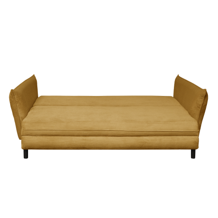 Canapea CAMILLE extensibila, 3 locuri, cu arcuri si lada depozitare, mustar, 238x115x95 cm [2]
