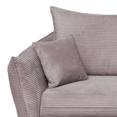 Canapea CAMILLE extensibila, 3 locuri, cu arcuri si lada depozitare, roz pudra, 238x115x95 cm [5]