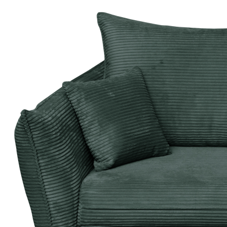 Canapea CAMILLE extensibila, 3 locuri, cu arcuri si lada depozitare, verde smarald, 238x115x95 cm [5]