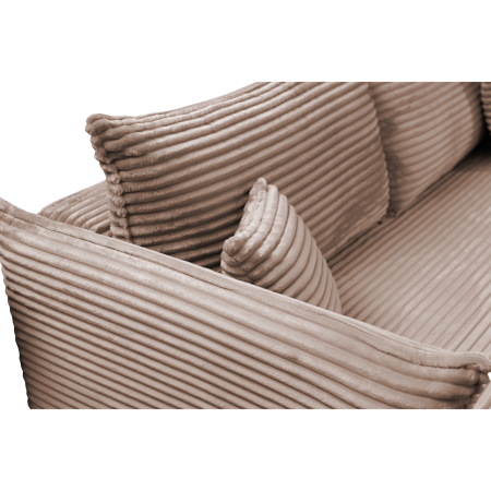 Canapea CAMILLE T extensibila, 3 locuri, cu arcuri si lada depozitare, maro, 238x115x95 cm [5]