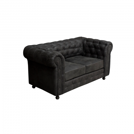 Canapea CHESTERFIELD fixa, 2 locuri, cu arcuri, 168x90x80 cm - ExpoMob [1]
