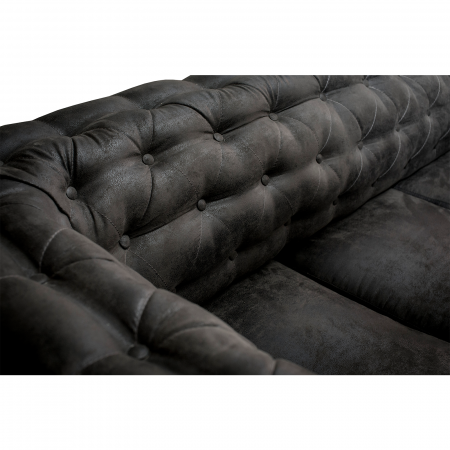 Canapea CHESTERFIELD fixa, 3 locuri, cu arcuri, 205x90x80 cm - ExpoMob [3]
