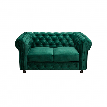 Canapele Fixe - Canapea CHESTERFIELD fixa, 2 locuri, cu arcuri, 168x90x80 cm - ExpoMob