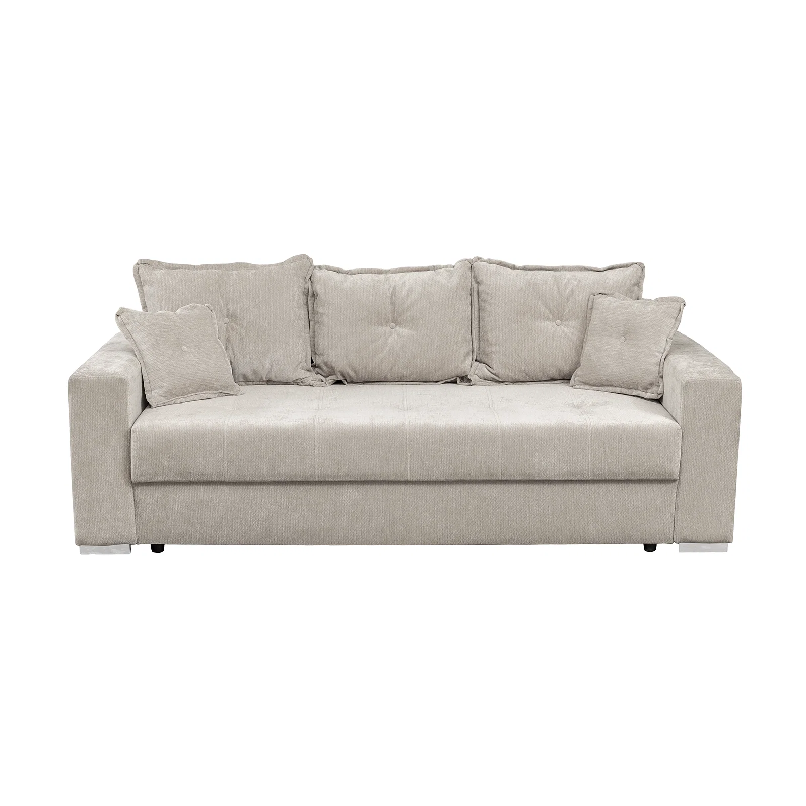 Canapele Moderne - Canapea extensibila ARI235, 3 locuri, cu arcuri, bej, 235x110x77 cm