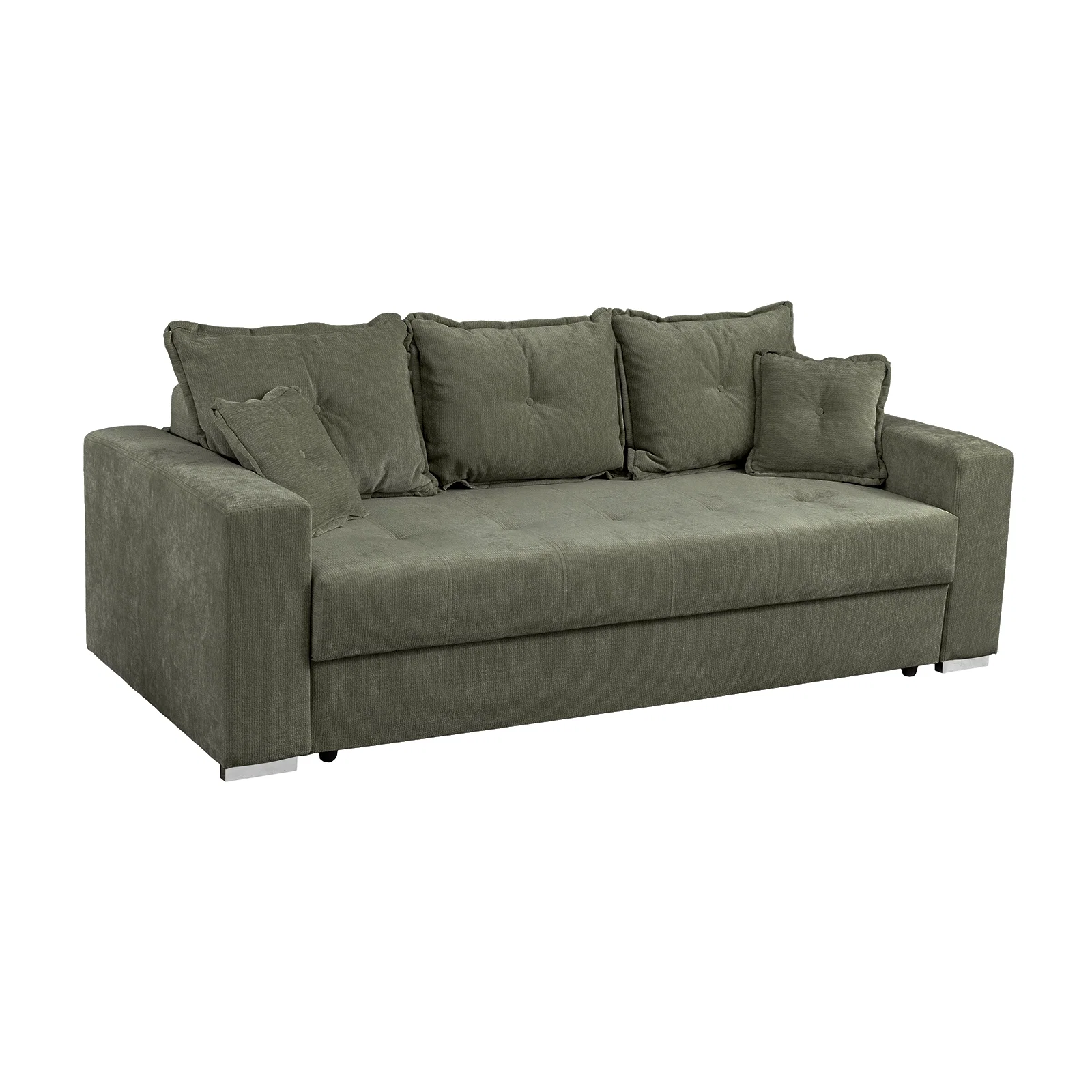 Canapea extensibila ARI235, 3 locuri, cu arcuri, kaki, 235x110x77 cm [3]