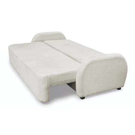 Canapea extensibila NOVA, 3 locuri, cu arcuri si lada depozitare, alb, 226x103x90 cm [2]