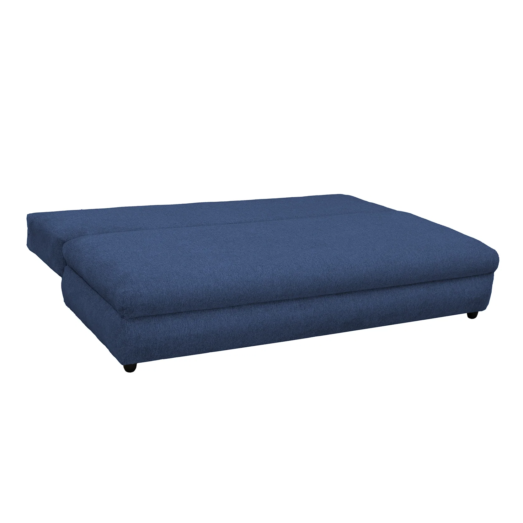 Canapea extensibila OLIMP, 3 locuri, cu arcuri si lada depozitare, albastru, 203x100x85 cm [3]