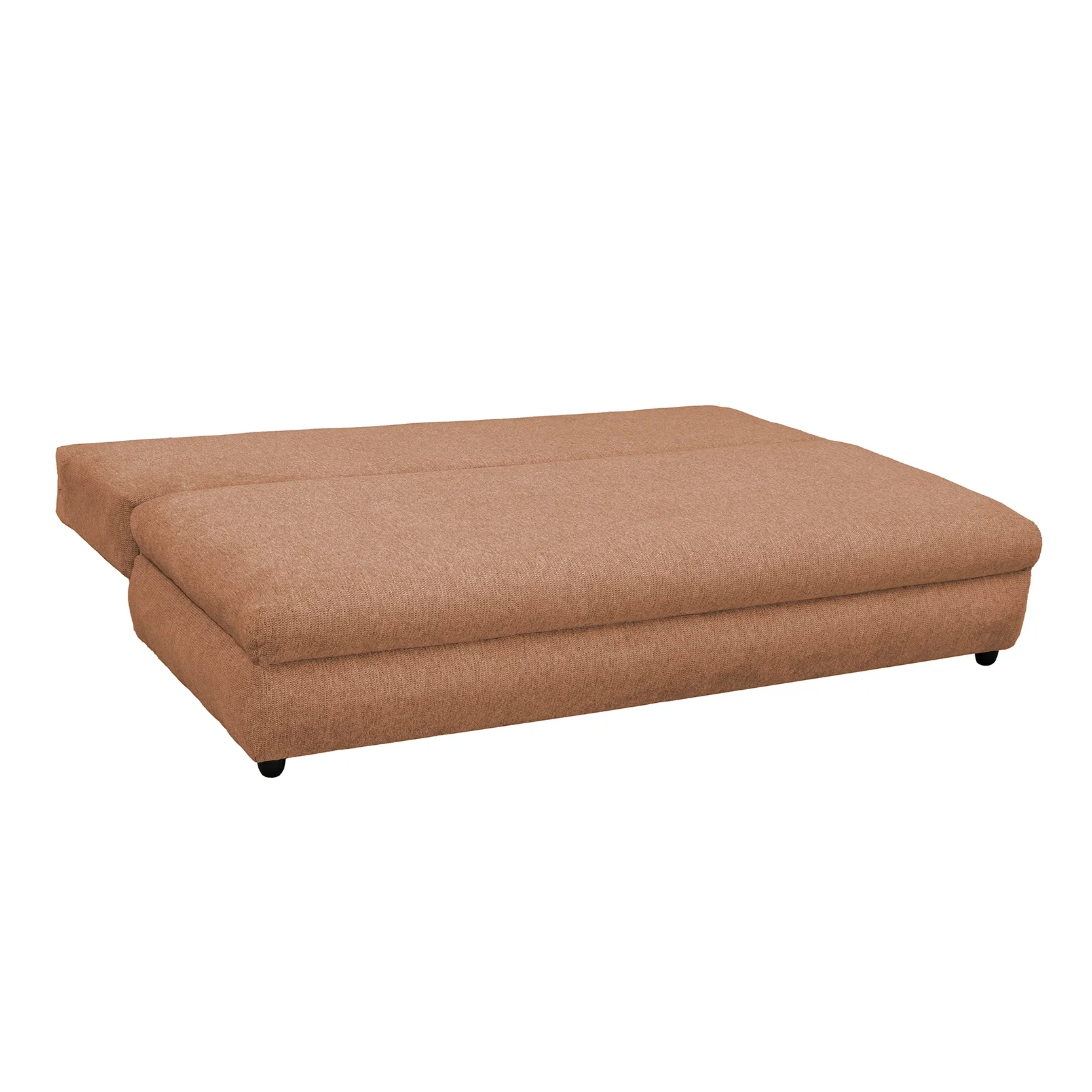 Canapea extensibila OLIMP, 3 locuri, cu arcuri si lada depozitare, caramiziu, 203x100x85 cm [3]