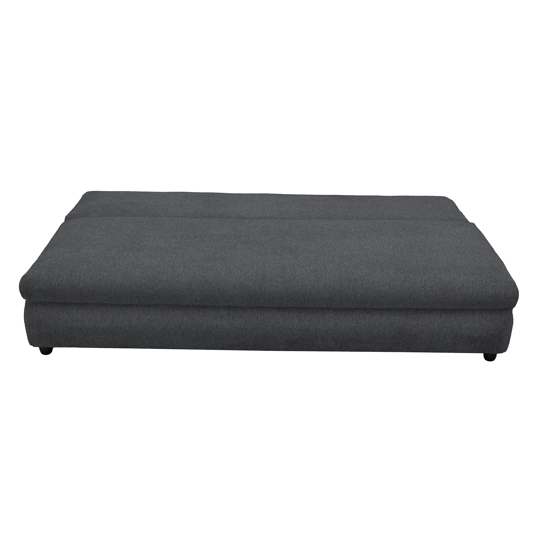 Canapea extensibila OLIMP, 3 locuri, cu arcuri si lada depozitare, gri inchis, 203x100x85 cm [2]