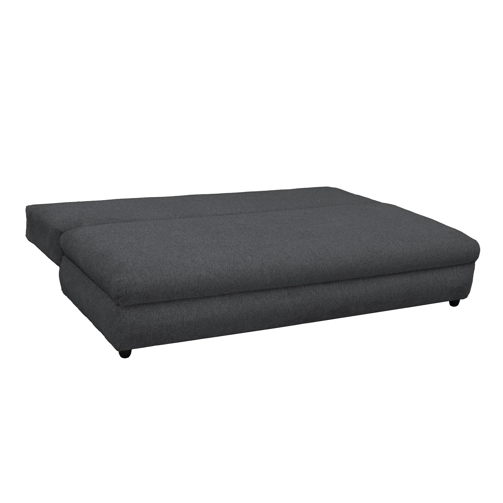 Canapea extensibila OLIMP, 3 locuri, cu arcuri si lada depozitare, gri inchis, 203x100x85 cm [3]