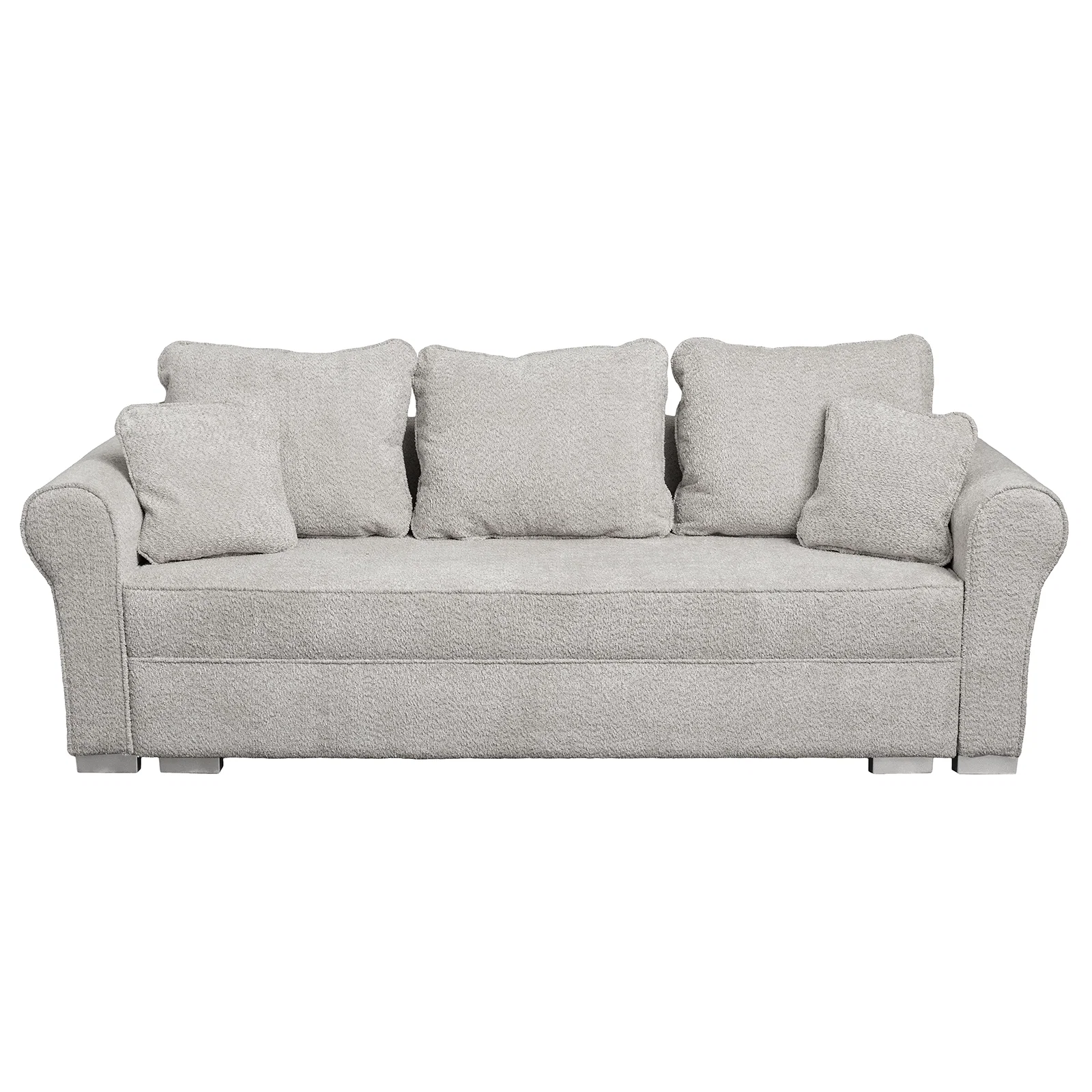Canapea extensibila SAR235N, 3 locuri, cu lada depozitare, bej inchis, 235x90x75 cm