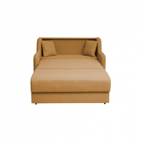 Canapea GALA extensibila, 2 locuri, cu arcuri si lada depozitare, 143x98x98 cm - ExpoMob [1]