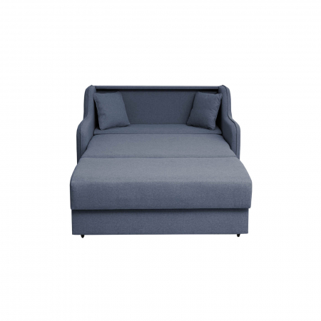 Canapea GALA extensibila, 2 locuri, cu arcuri si lada depozitare, 143x98x98 cm - ExpoMob [1]