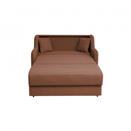 Produs în România - Canapea GALA extensibila, 2 locuri, cu arcuri si lada depozitare, 143x98x98 cm - ExpoMob