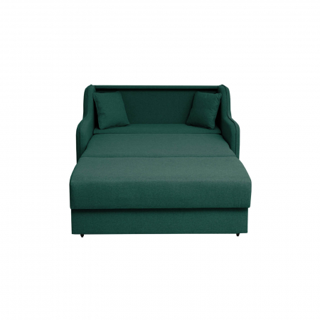 Canapea GALA extensibila, 2 locuri, cu arcuri si lada depozitare, 143x98x98 cm - ExpoMob [1]