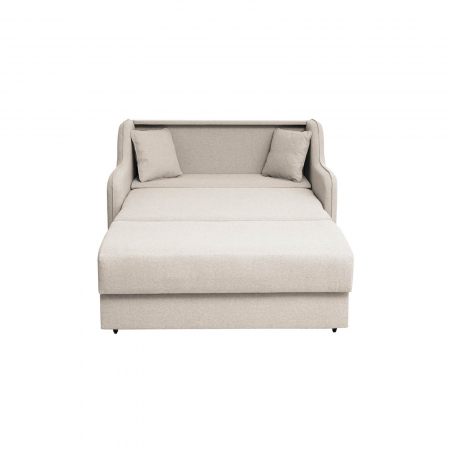 Canapea GALA extensibila, 2 locuri, cu arcuri si lada depozitare, 143x98x98 cm - ExpoMob [1]