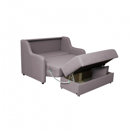 Canapea GALA extensibila, 2 locuri, cu arcuri si lada depozitare, 143x98x98 cm - ExpoMob [2]