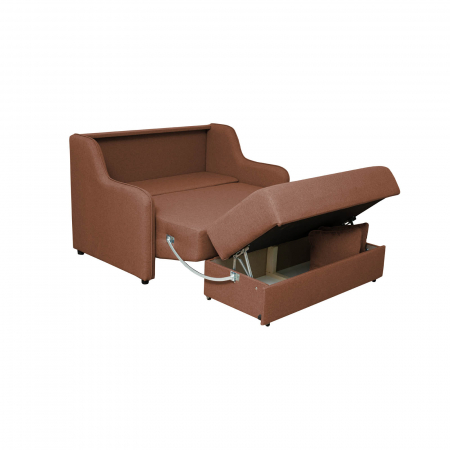 Produs în România - Canapea GALA extensibila, 2 locuri, cu arcuri si lada depozitare, 143x98x98 cm - ExpoMob