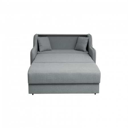 Canapea GALA extensibila, 2 locuri, cu arcuri si lada depozitare, 143x98x98 cm - ExpoMob [1]