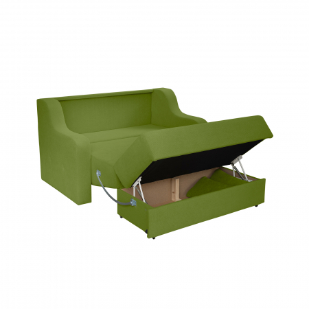 Canapea GINA II extensibila, 2 locuri, cu arcuri si lada depozitare, 155x100x95 cm [2]